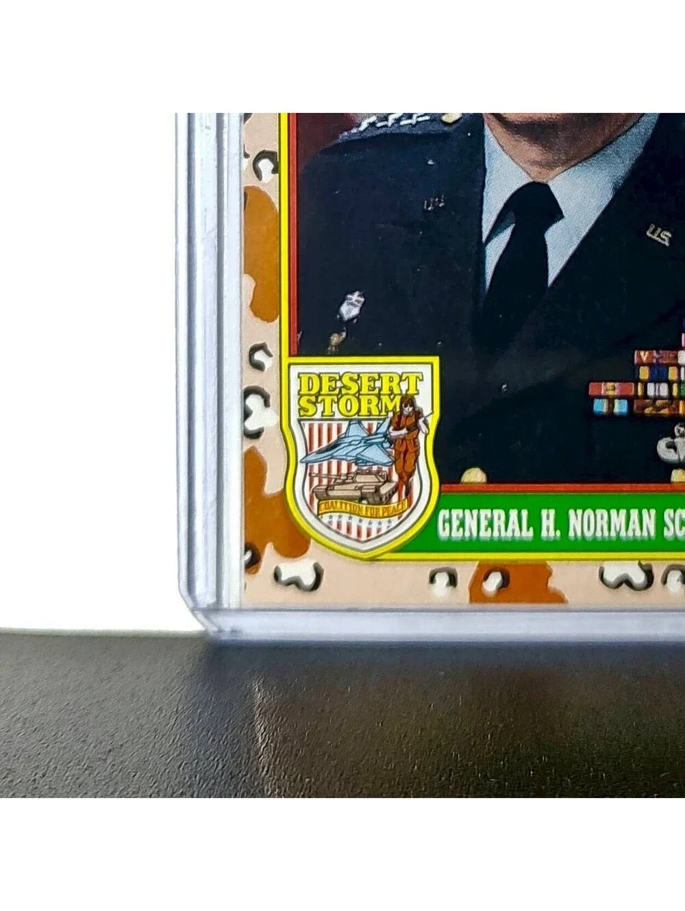 General H. Norman Schwarzkopf 1991 Topps Desert Storm #4 Card - Picture 5 of 10